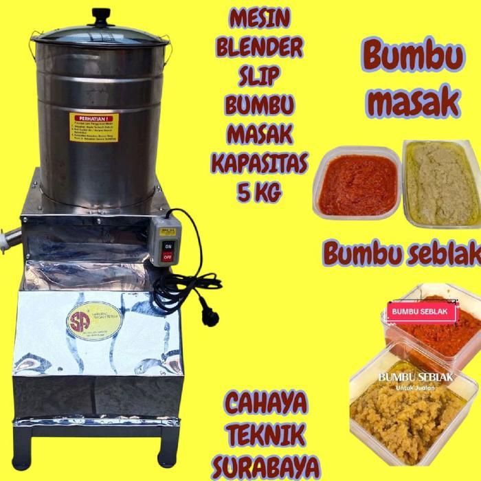 Mesin Blender bumbu kapasitas 5 kg lengkap Dinamo Mesin Blender Giling Daun pandan dan Bumbu kapasit