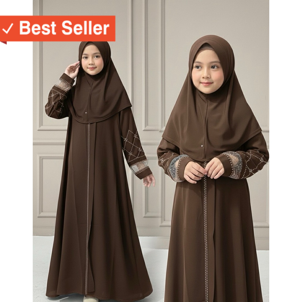 Busana Muslim Anak perempuan Murah gamis cantik / Haura Kids Gamis Anak Tanggung Remaja Umur 5-15 Ta