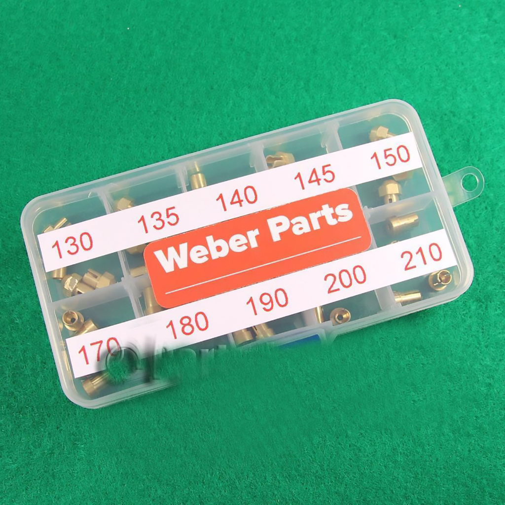 For WEBER DCOE IDF Carburetor jet main jets 130 135 140 145 150 air jets 170 180 190 200 210