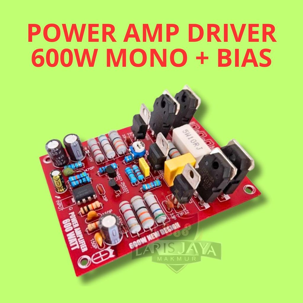 KIT Driver Power Amplifier 600W Mono Plus Trimpot Bias PCB Siap Rakit