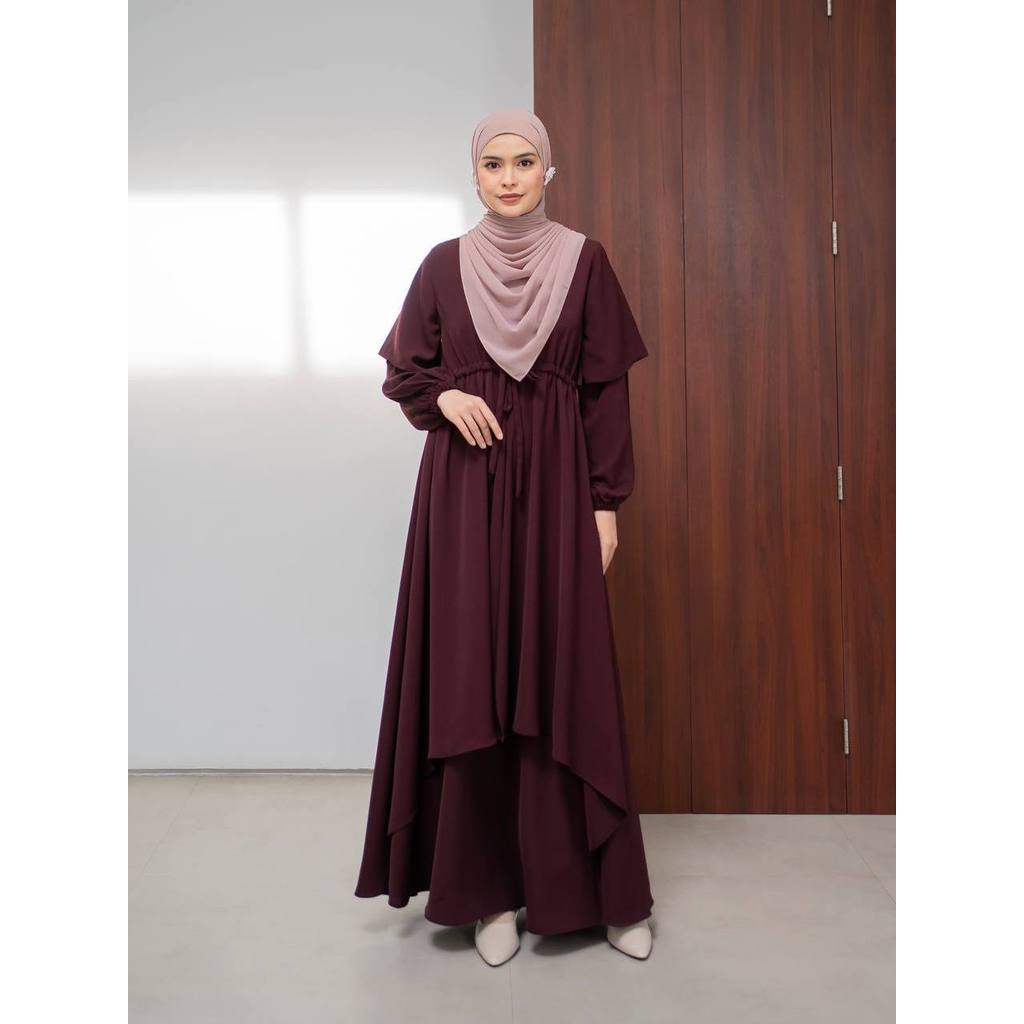 Azmiza - Raina ( Dress Up To Jumbo Size Daily Special Occasion Bahan Sahara Platinum)