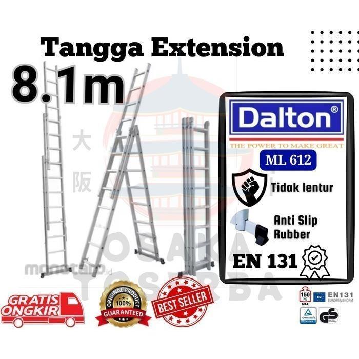 Tangga Lipat Extension 8 meter DALTON - Tangga Aluminium Extension 8 meter ML 612