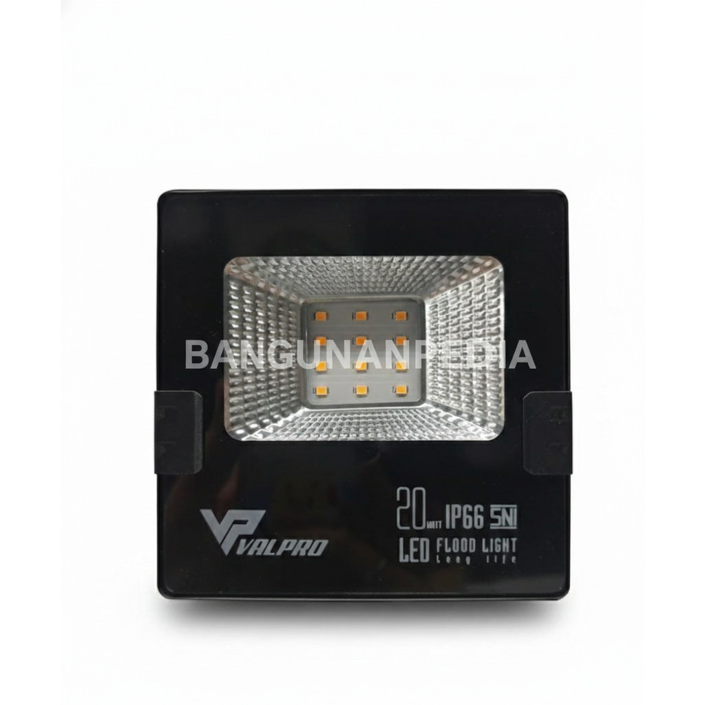 Lampu Sorot Valpro 20W LED IP66 Anti Air & Debu - Lampu Taman Outdoor SNI