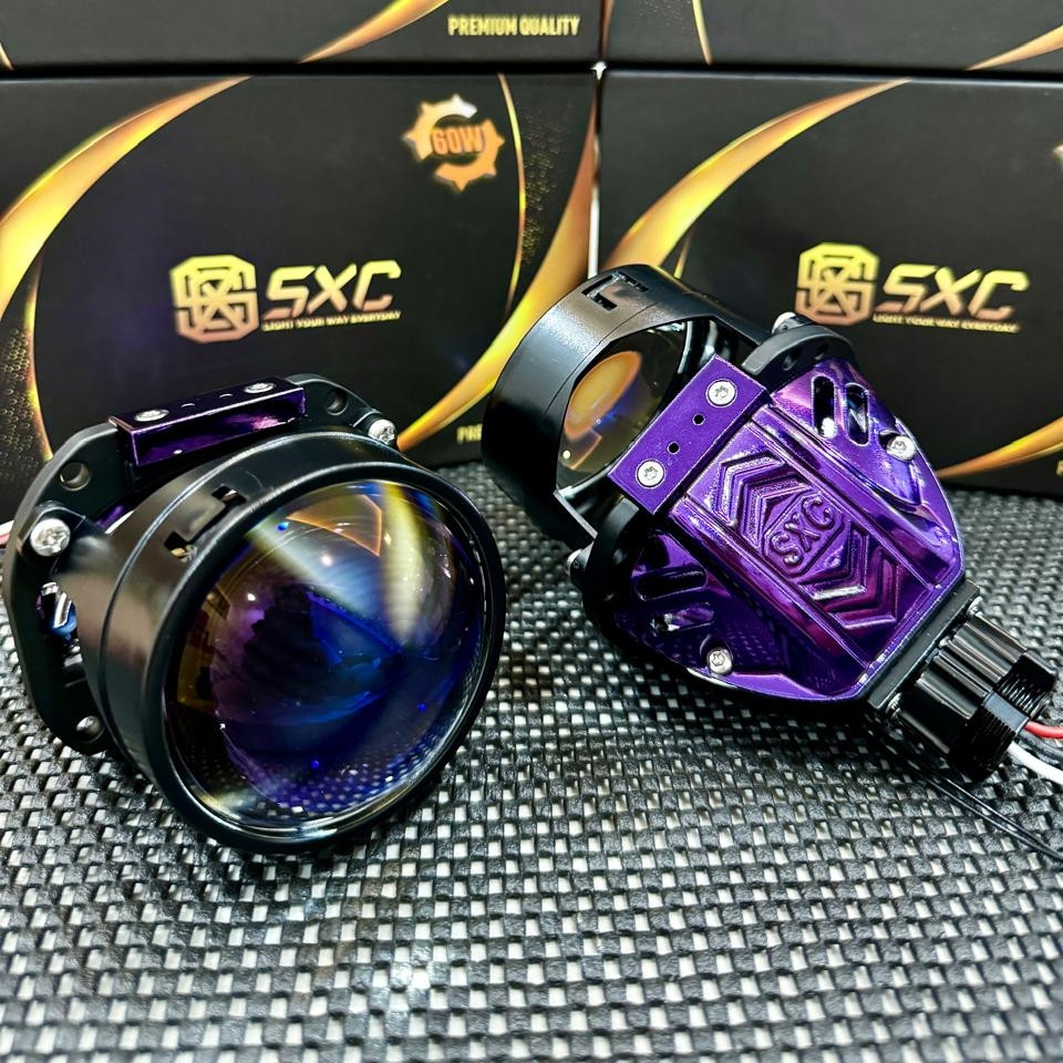 ORIGINAL BILED PROJECTOR 2,5 INCH BLUELENS PREMIUM SXC TP700 PURPLE COVER FLAT CUT OFF PROJIE BILED 