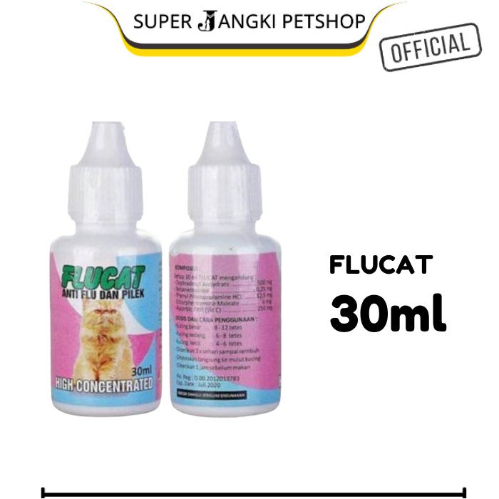 FLUCAT / FLU CAT obat flu pilek batuk pada kucing