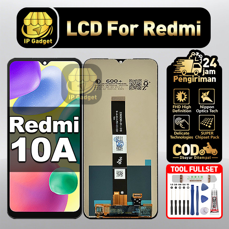 LCD Redmi 10a Fullset LCD HP Touchscreen Layar Sentuh Touch Screen COD