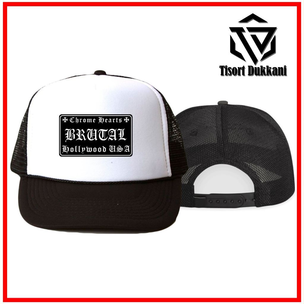 Topi Jaring Topi Chrome Topi Trucker Topi Jaring Pria Trucker Hat Topi Trucker Jaring Trucker