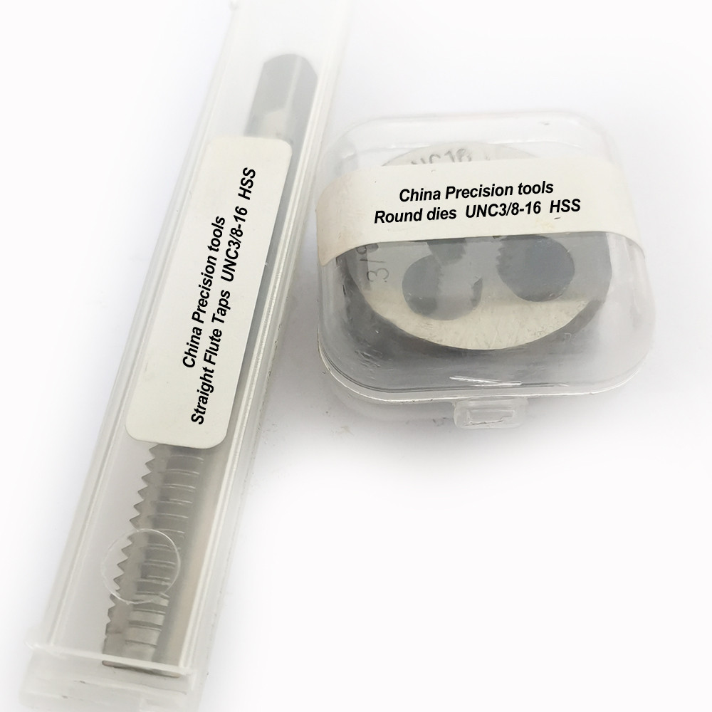 2PCS Unified thread plug tap and e set UNC38 UNC 38 16 UNF 3820 Round es taps sets UNS 3840 3824 382