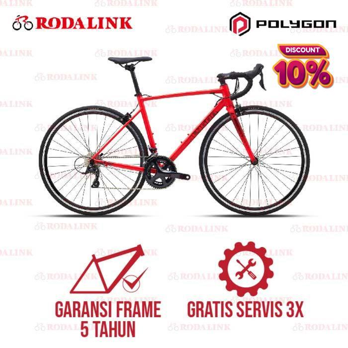 Polygon Sepeda Balap Road Bike Strattos S3 - Brown, S