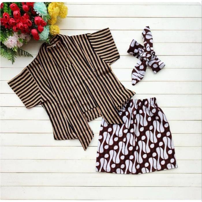Kebaya Lurik Anak | KEBAYA LURIK PENDEK - S