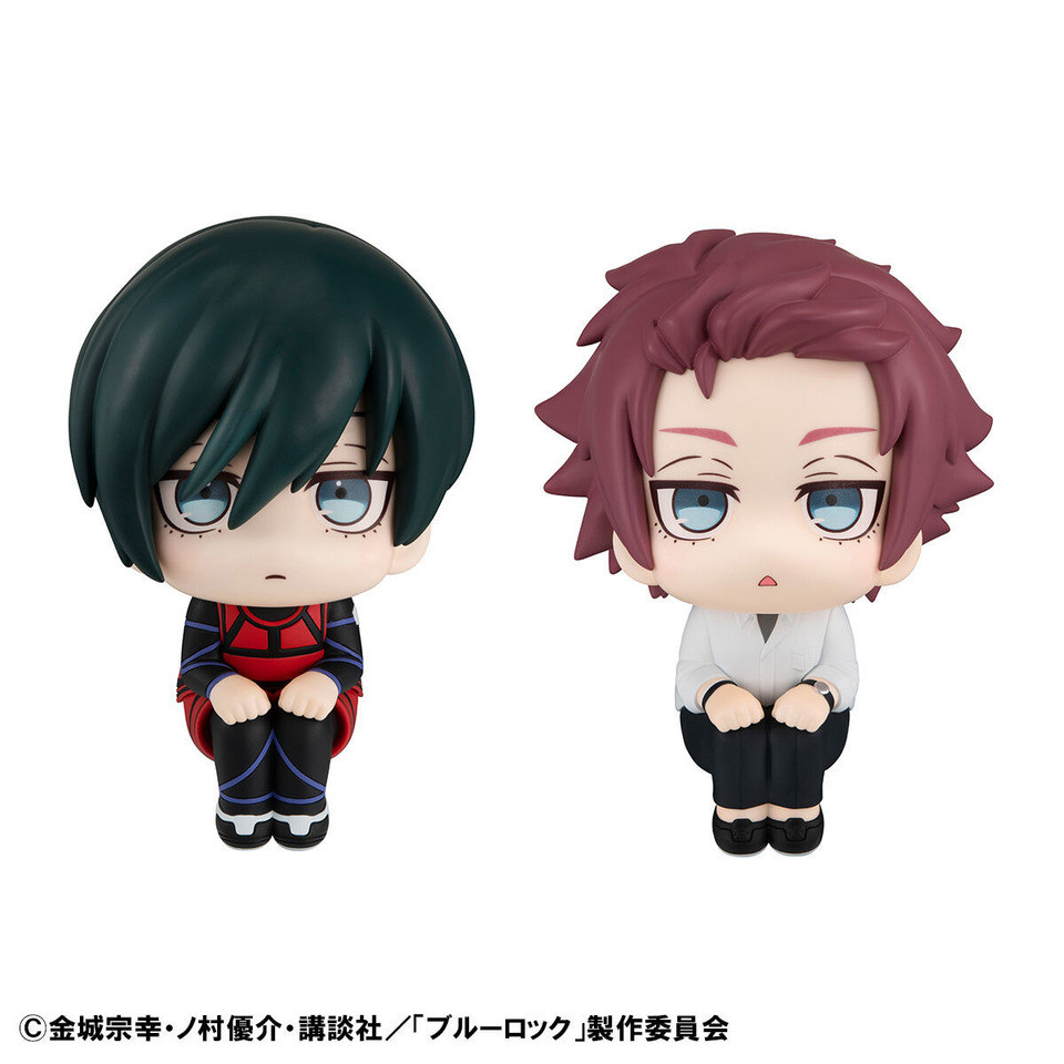 Original MegaHouse Look UP Blue Lock Itoshi Rin‌ Itoshi Sae‌ Action Figure Toys Anime Kwaii Q Ver. D