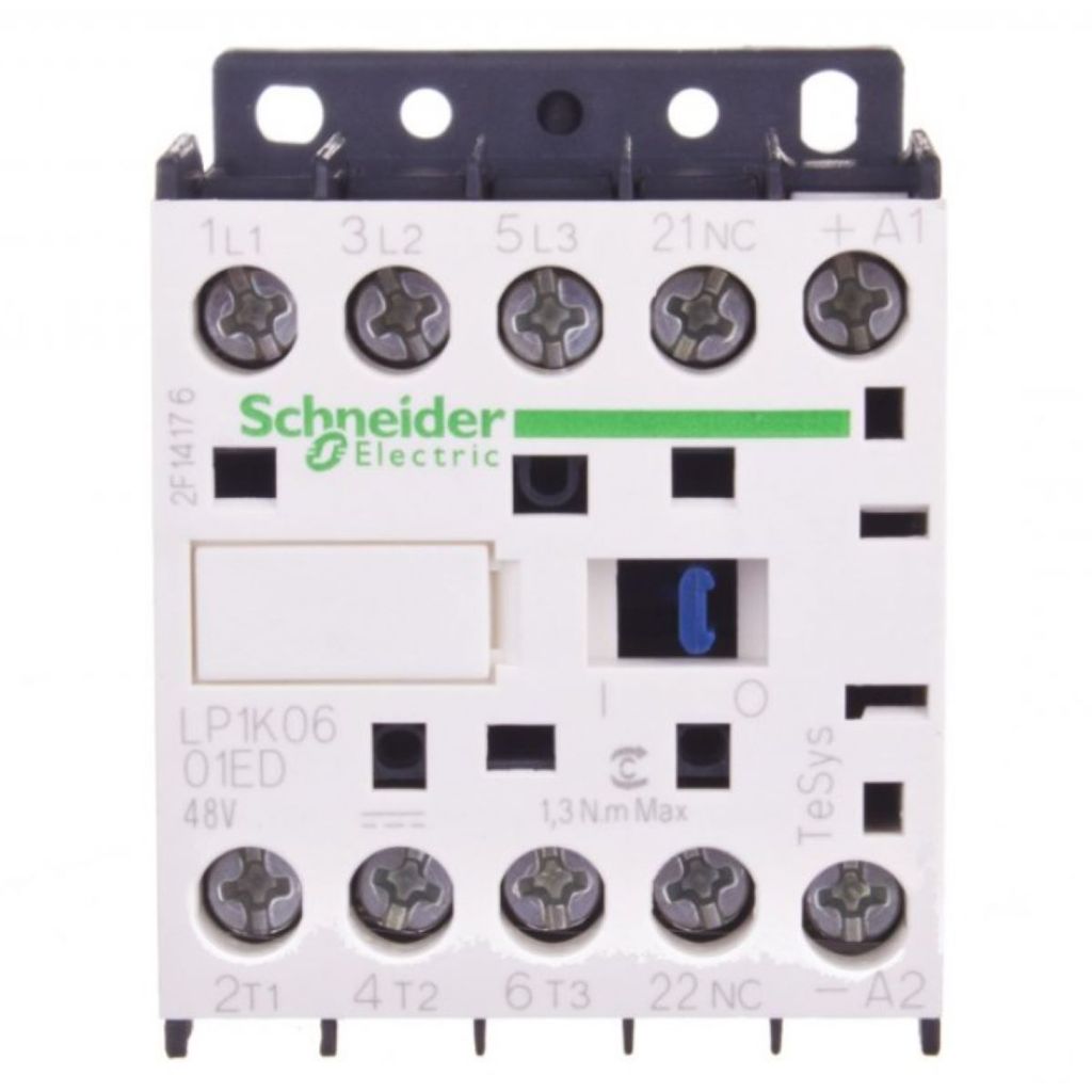 LP1K0601ED LP1K0601ED LP7K0601ED  contactor  3P  AC3 = 440 V 6 A  1 NC aux  48 V DC coil