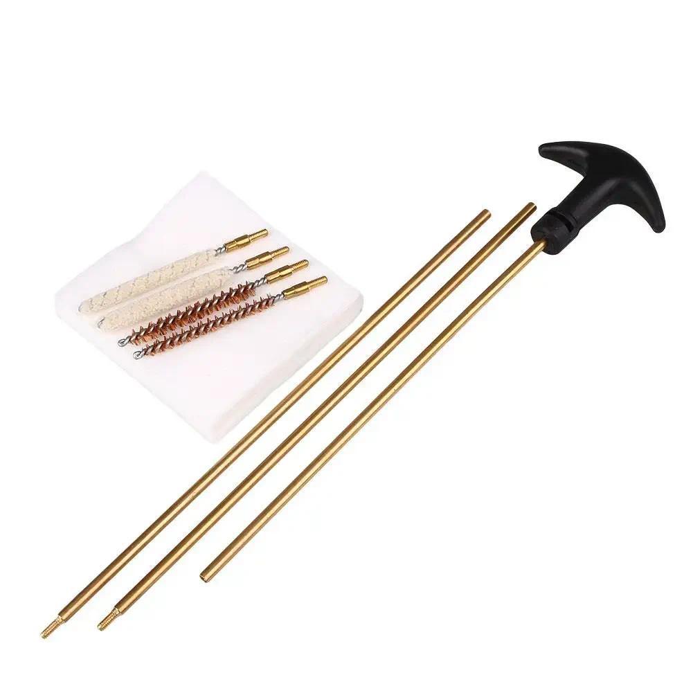 177&.22 4.5/5.5MM Barrel Cleaning Kit Rifle Pistol Air Rod Brush Cleaner Hunting Accessories  Cleani