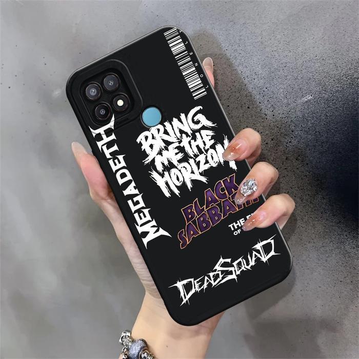 Case Kompatibel Untuk Oppo A15/A15S Motif Abstrak Stiker Sillikon Pelindung Camera TPU Lentur Cover 