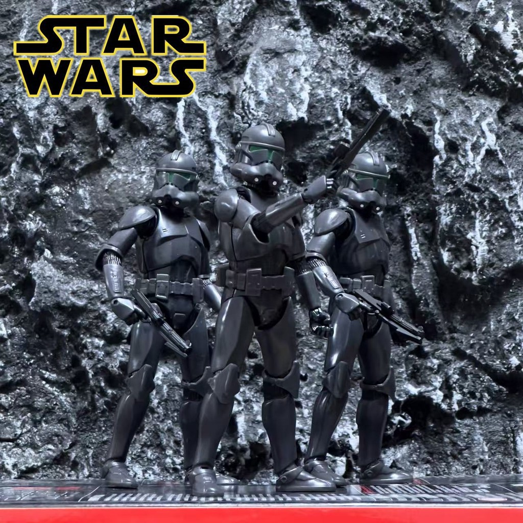 6 In STAR WARS The Black Series THE BAD BAT Elite Squad Clone Storm Trooper Figures Model Collection