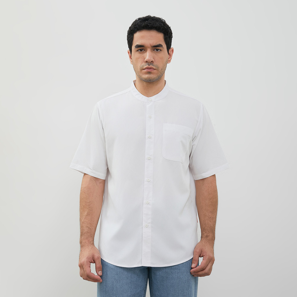 DUST Kemeja Koko Aksa Putih (DM.1455)