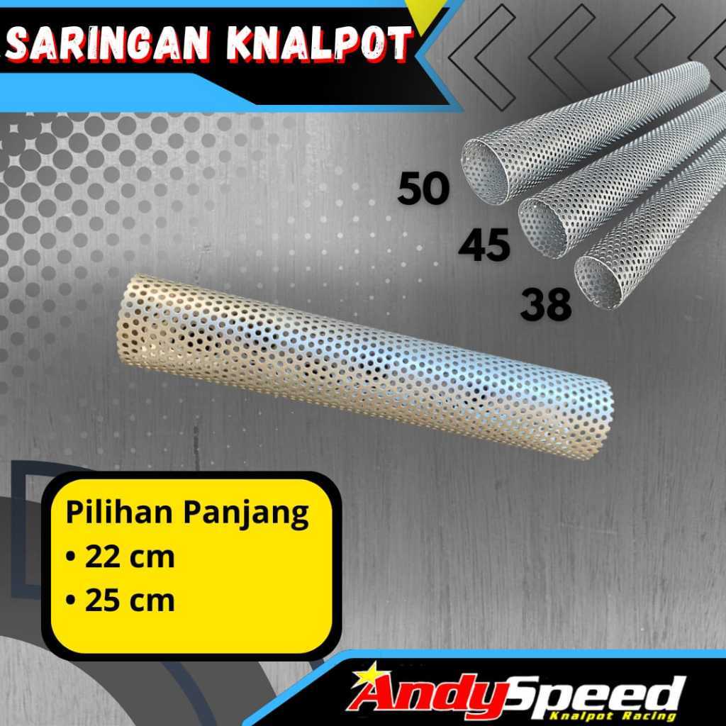 SARINGAN/SARANGAN KNALPOT PANJANG 22 CM DAN 25 CM UNTUK MOTOR BEBEK SPORT MATIC ANDY SPEED
