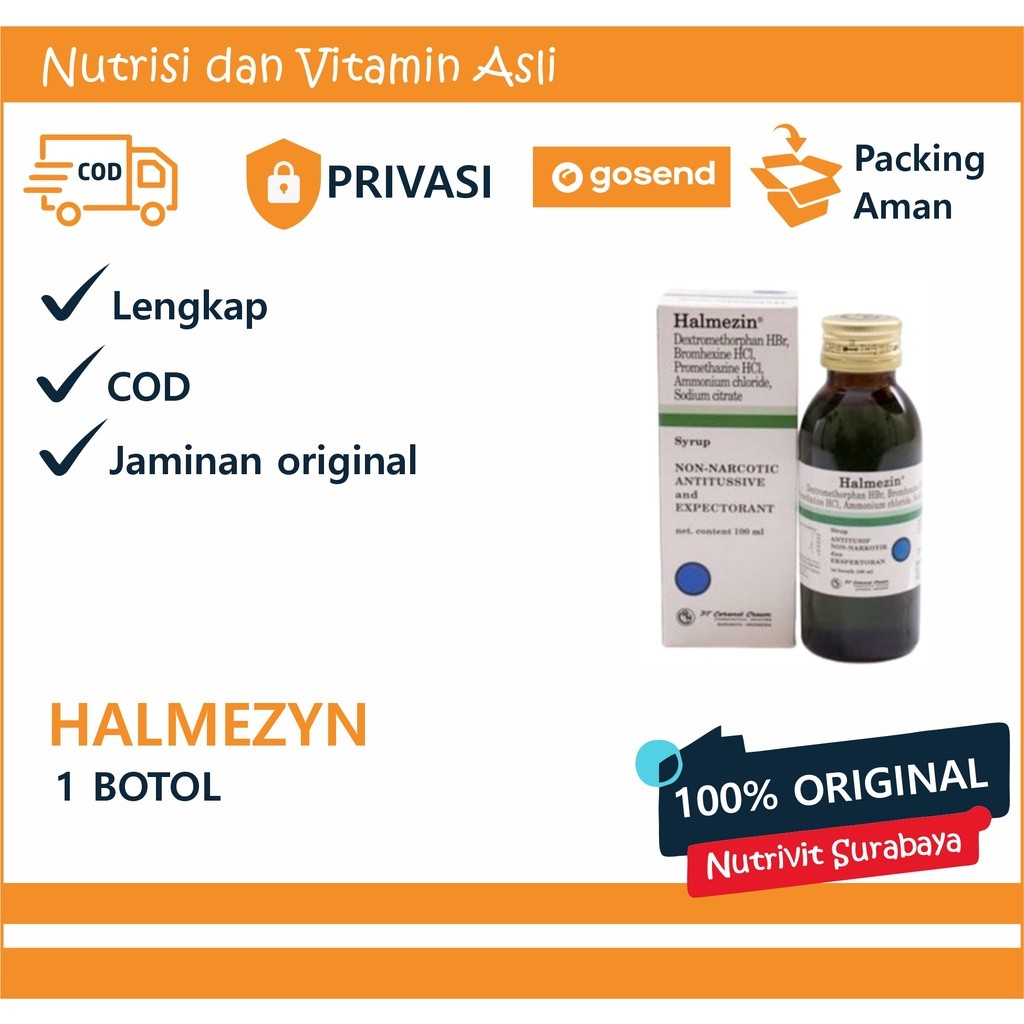 Halmezin sirup 100ml obat batuk pilek dewasa