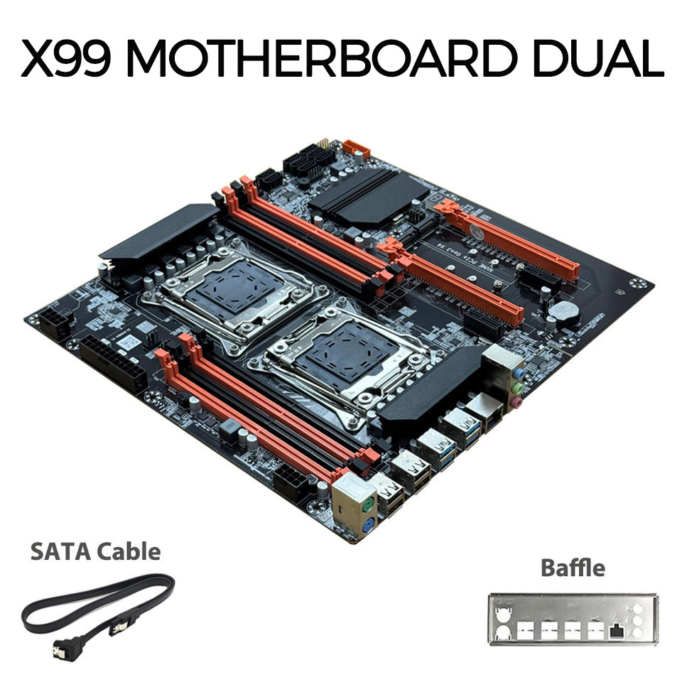 MLLSE X99 Motherboard Dual CPU LGA 2011-3 Socket Desktop Mainboard placa mãe x99 kit xeon brasil