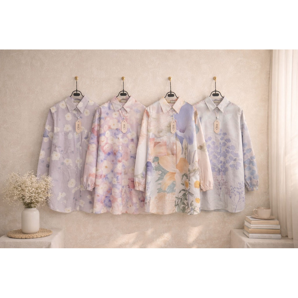 JONSTORE Pakaian Atasan Kemeja Katun Jepang Premium Wanita Bahan Adem Dan Nyaman By Adisa Official