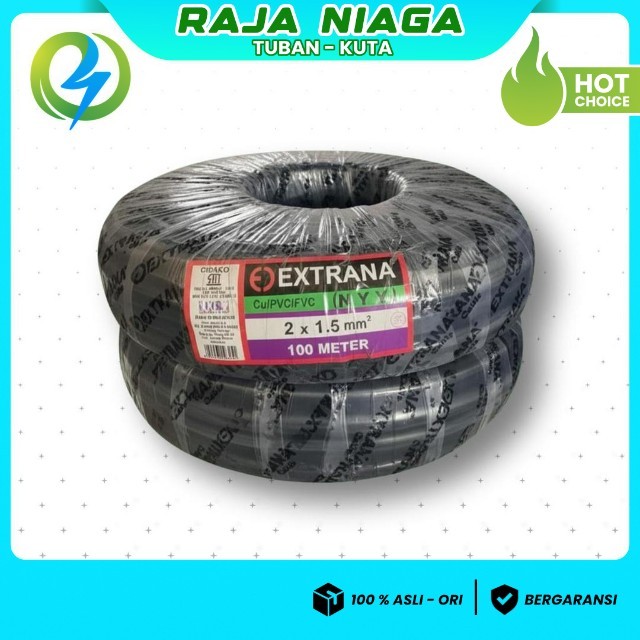 KABEL NYY 2X1,5 EXTRANA 100 METER
