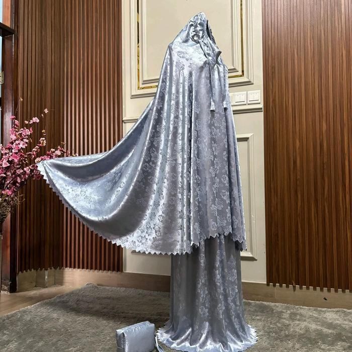 Mukena Armany Jaguar Mukena Armany Silky - abu, all size