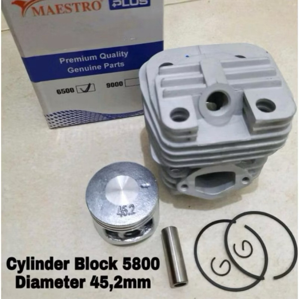 GILISHOP CYLINDER BLOCK ASSY CHAINSAW MAESTRO 6500 ORIGINAL