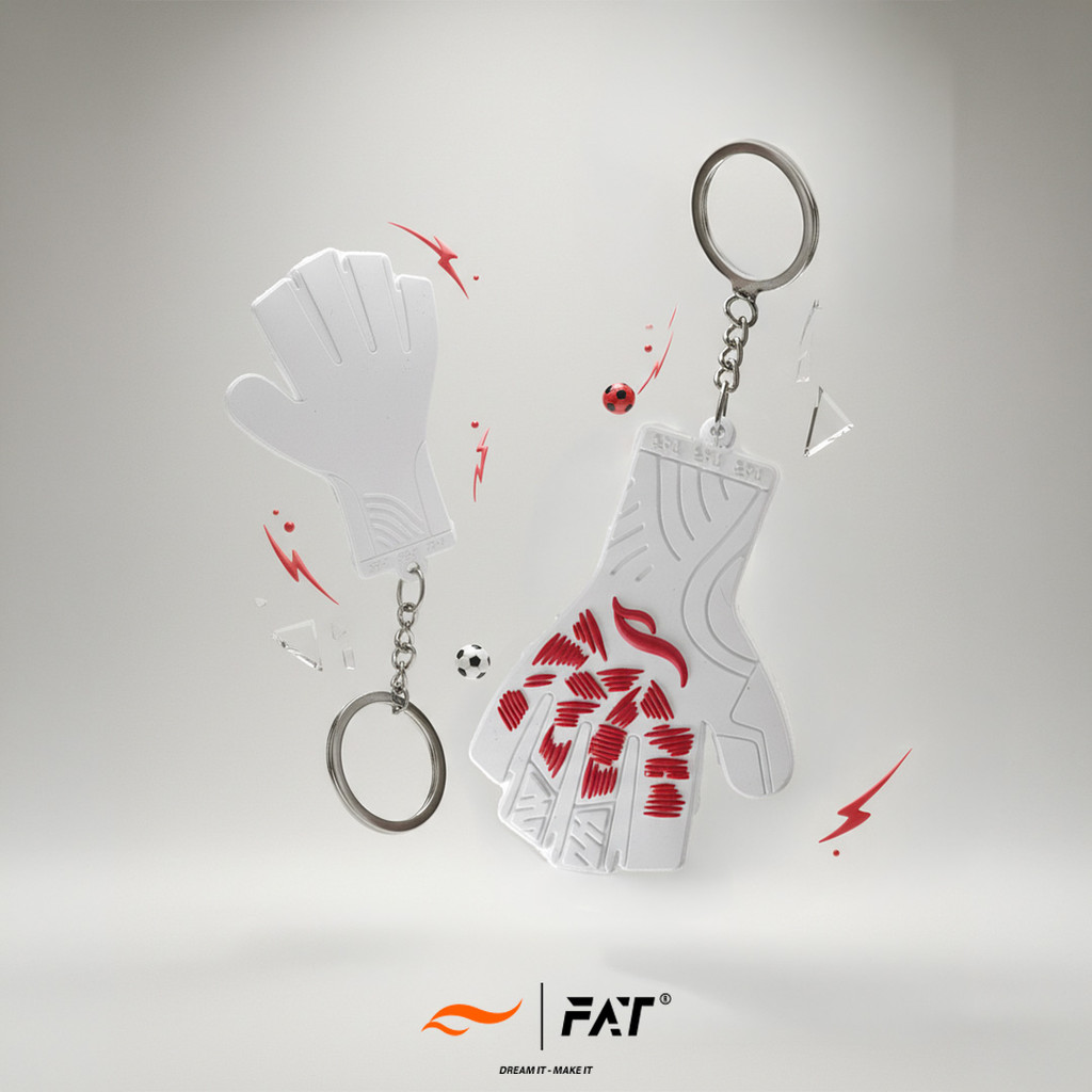 KEY CHAIN FAT ALTUS VERTO LE - WHITE (GANTUNGAN KUNCI SARUNG TANGAN KIPER)