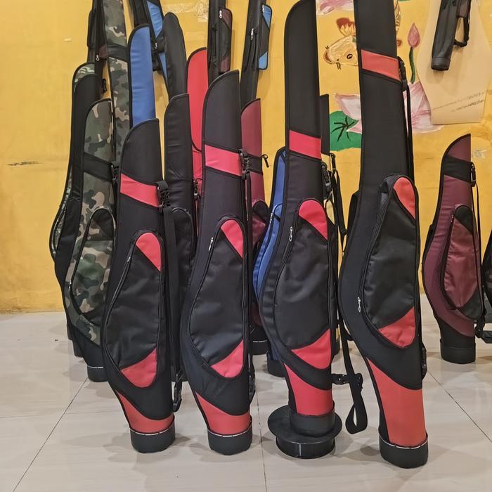tas joran pancing hard case 110 cm fiber + mangkok Tas joran laut tas joran tegek tas joran untuk 2 