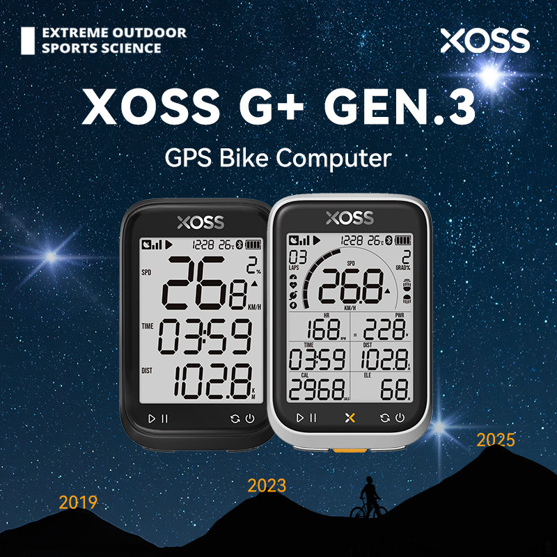 XOSS G+ Gen.3 Bike Computer GPS Wireless Bicycle Cycling Odometer Waterproof Smart Road MTB Speedome