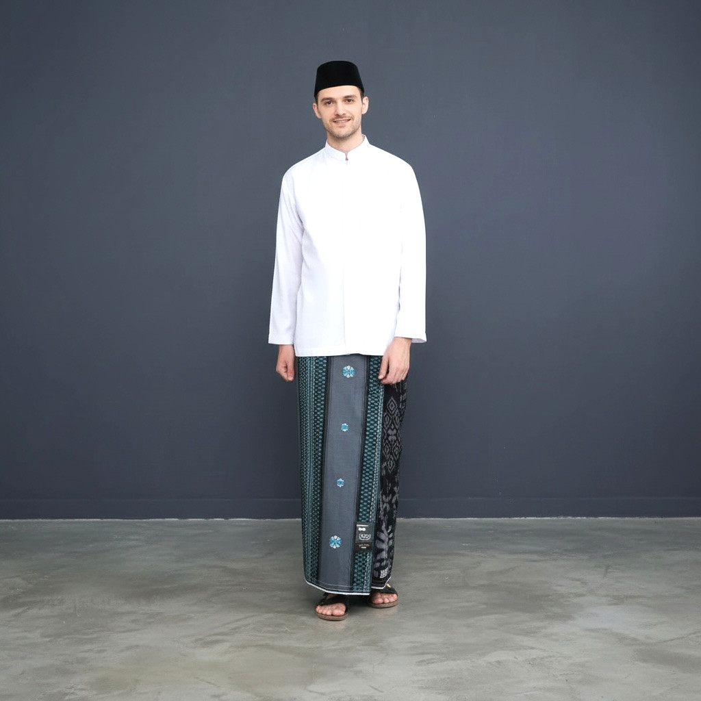 Sarung BHS Excellent SILVER Motif E52 SCO Bahan Mercerized Cotton Halus dan Lembut [Garansi Original