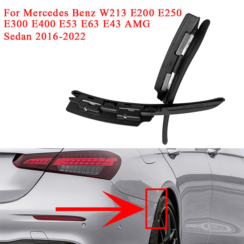 Rear Bumper Trim Fender Flare Extension Wheel Eyebrow For Mercedes Benz W213 E200 E250 E300 E400 E53