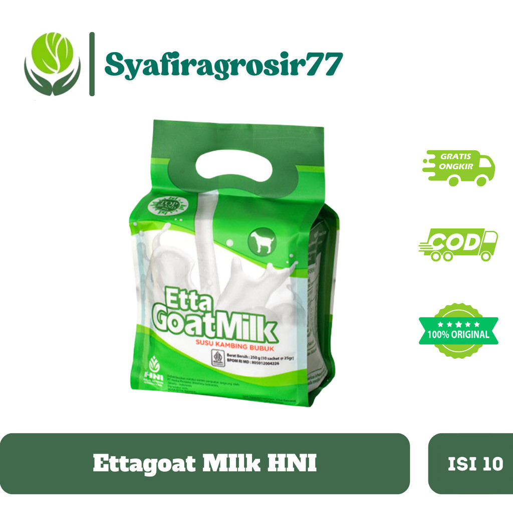 Susu Kambing Ettagoat MIlk HNI HPAI - Obat Herbal Sesak Napas & Batuk - Susu Etawa Bubuk
