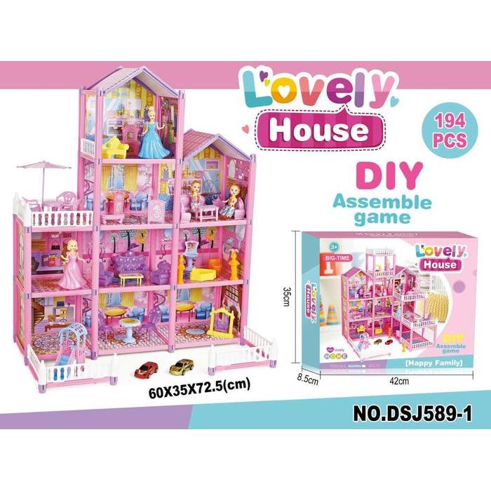 MURAH Mainan Rumah Rumah 4 Lantai Villaku Anak Perempuan / Dream House - 4 Lantai