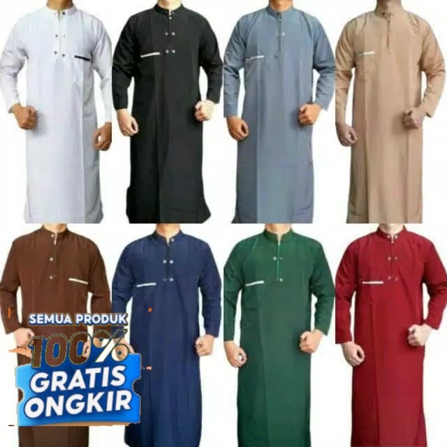 Gamis Pria Formal S-XXL Bahan Tebal Ringan- pakaian pria lainnya