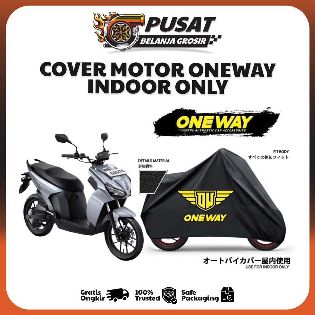 OneWay Cover Motor Murah Gesit / Sarung Tutup Motor Murah Oneway Gesit NOT WATERPROOF INDOOR ONLY Pu