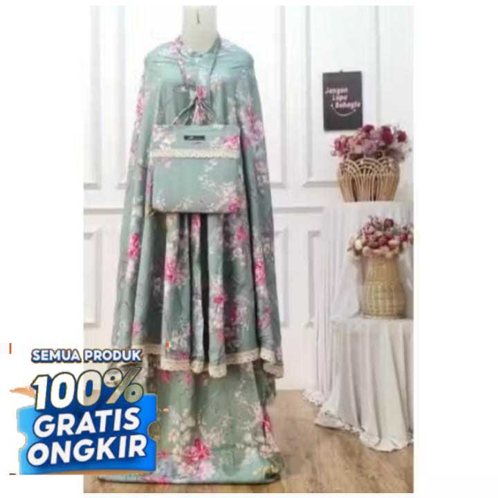 MUKENA SAKURA REMAJA DAN DEWASA // MUKENA MOTIF TERBARU JUMBO XXL //Mukena Bali Motif Bunga Sakura R
