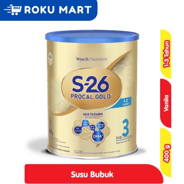 S26 PROCAL GOLD Tahap 3 400 g / Susu Formula Bayi S-26 Tahap 3 400gr
