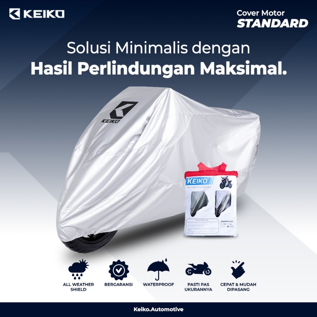 (Domino077) Cover Sarung Tutup Motor Gede (XXL) Outdoor Waterproof Harley CMX 500 BMW Benelli Royal 
