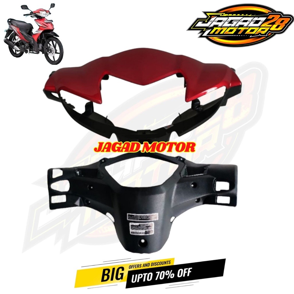Batok Kepala Depan Belakang Honda Revo Absolute Merah / Batok Kepala Totok Depan Belakang Honda Revo