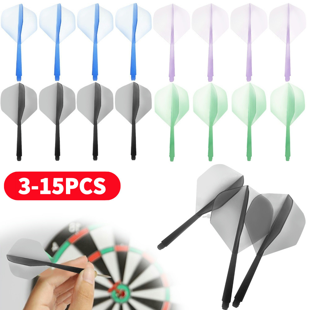 3-15Pcs Integrated Dart Flights and Shafts Anti-fall Professional Darts Plastic Integrated Dart Shaf
