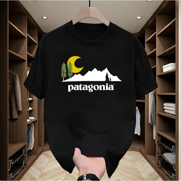 [Outlets Kaos Katun 100%] 7002 Patagonia Kaos Katun Murni Premium Baju Kaos Pria Distro Original 100