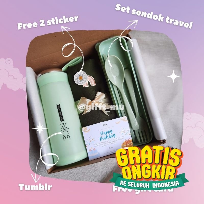 Hampers Hijab/Hampers Lebaran/Hampers Hijab Tumblr kado ulang tahun wisuda cewek- Hempers Murah