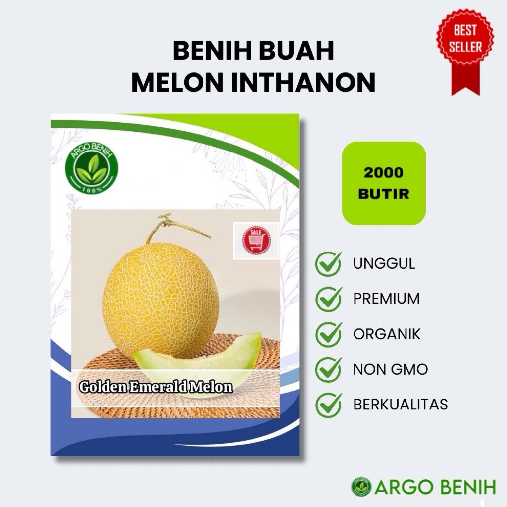 Bibit Melon Inthanon RZ Ori Benih Impor 2000 butir