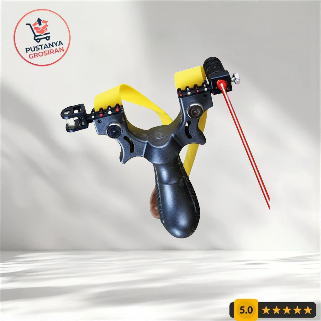 Paket Lengkap Ketapel Tactical Laser Sight Slingshot Mainan Outdoor
