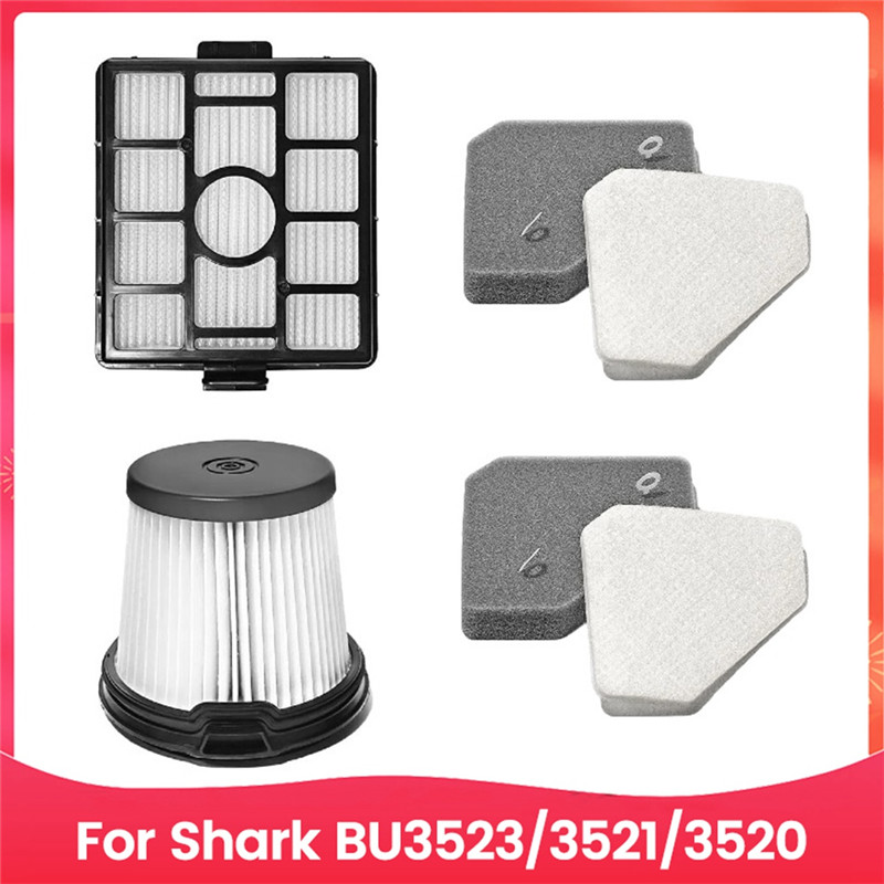 Y50A-4PCS Vacuum Cleaner Filter Set For Shark BU3523 BU3521 BU3520 Vacuum Cleaner Accessories Filter
