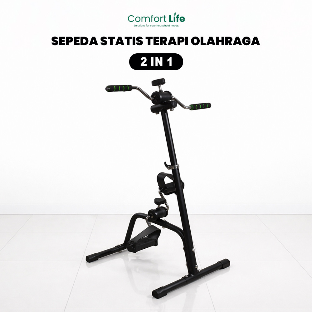 COMFORT LIFE Sepeda Statis Olahraga Gym Fitness Terapi Kaki&Tangan Penderita Stroke