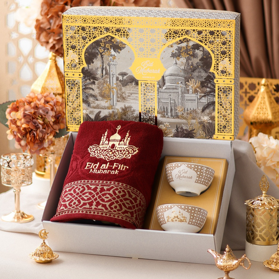 Hampers Handuk Mangkok Lebaran PREMIUM Hampers Handuk Idul Fitri Parcel Lebaran Hampers Handuk Lebar