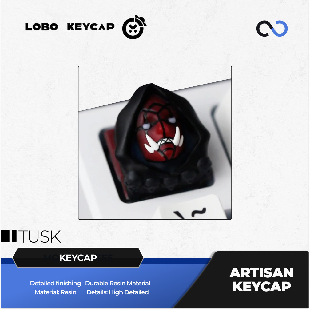 Lobo Tusk Solo Leveling Anime Artisan Keycaps Resin Keycap