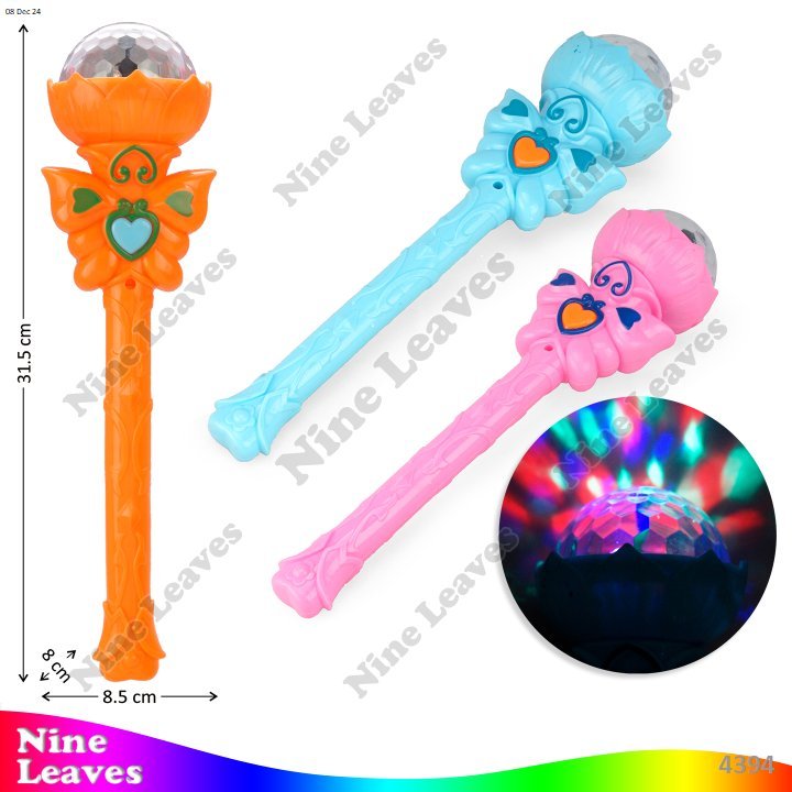 Mainan Anak Tongkat Lampu Disco Teratai B/O Musik Lampu
